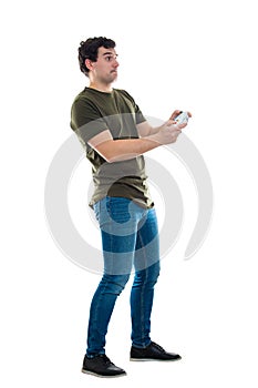 Man play video games