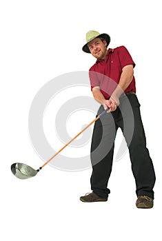 Man playing golf #1