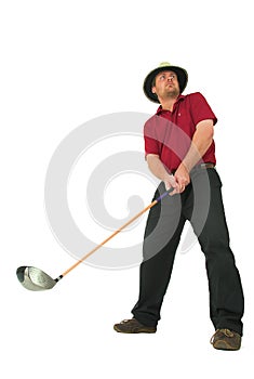 Man playing golf #1