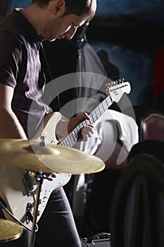 Man Playing The Guitar