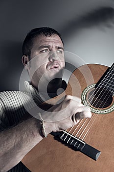 Man playing guitar