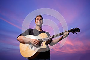 Man playing guitar