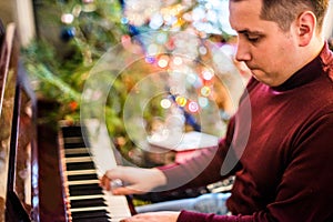 Man playing piano