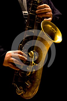 Man playing saxophone