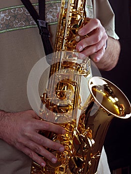 Man playing Saxophone