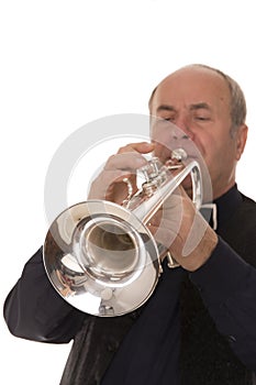 Man playing trumpet