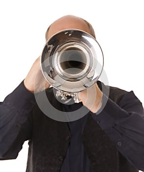 Man playing trumpet