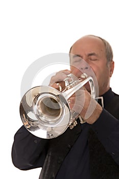 Man playing trumpet