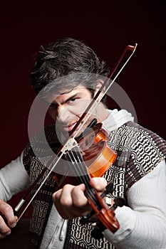 Man Playing Violin