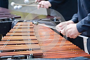 Man playing xylophone photo