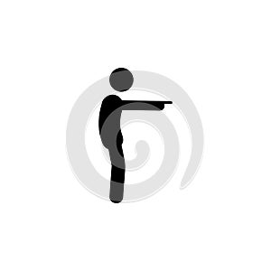 man pointing, finger icon. Element of man pointing icon for mobile concept and web apps. Detailed man pointing, finger icon can be