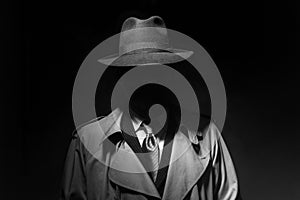 Noir movie character photo