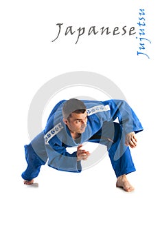 Man practicing jiu-jitsu photo