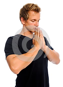 Man praying