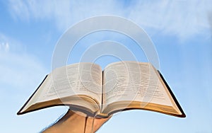 Man praying with his bible