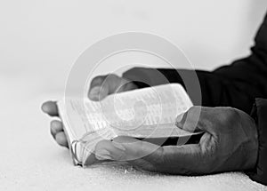 man praying to god with black grey background with people stock image stock photo