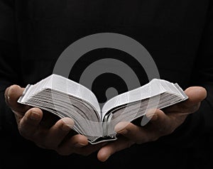 man praying to god with black grey background with people stock image stock photo