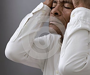 man praying to God worshipping with people stock image stock photo