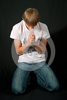 Man prays for a pardon photo