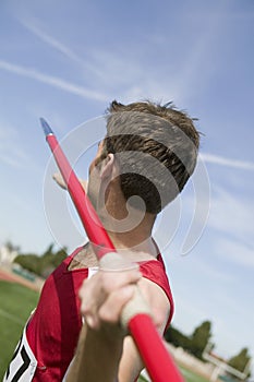 Man Preparing To Throw Javelin photo