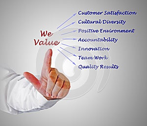 We Value