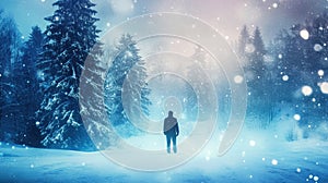 Man previewing digital business interface on virtual display