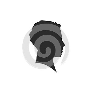 man profil silhouette. Vector illustration. man icon