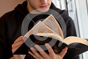 Man Reading Bible