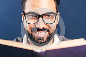 Man Reads Book