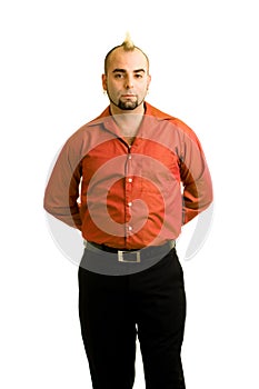 Man in Red Shirt