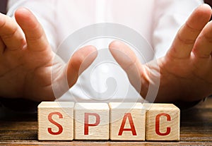 Man rejects SPAC word blocks. Failure to invest in high risk stock listed blank companies. Difficulty in determining photo