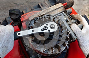 Torque wrench, mower repair - profesional, services photo