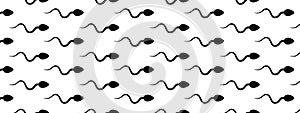 Man reproductive spermatozoon icon seamless pattern background Ã¢â¬â vector photo