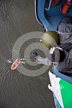 The Man Rescue People After Accident