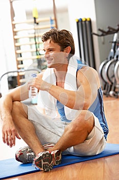 Man Resting After Exercise