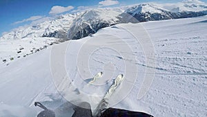 Man Ride On Freestyle Ramps Slopes Austria