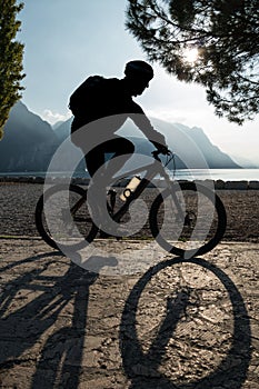 Man Riding Bicycle