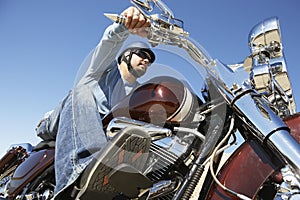 Man Riding Motorcycle img