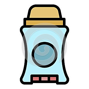 Man roll deodorant icon color outline vector