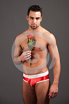 Man with Rose