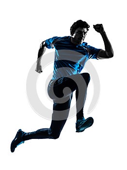 Man runner sprinter jogger silhouette