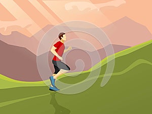 Man Running Flat Icon