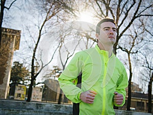 Man running outdoor