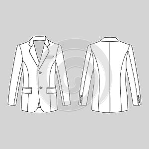 Man`s buttoned jacket photo