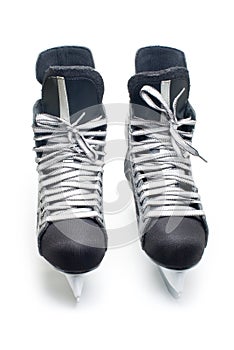 Man's hockey skates.