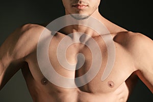 Man's pectoral photo