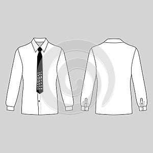 Man`s shirt & tie photo