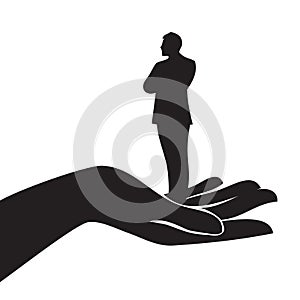 Man with self esteem