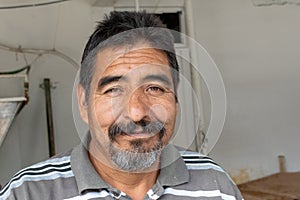 Man selling dough in nixtamal mill