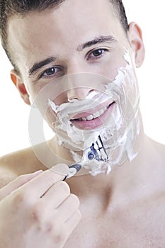 Man shave